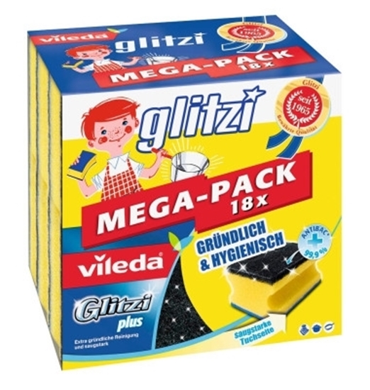 Picture of Vileda scourer Glitzi Plus with Antibac 18 megapack