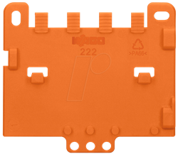 Picture of WAGO 222-505 Strain relief plate, snaps onto 222-500