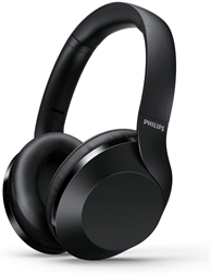 תמונה של אוזניות אודיו על אוזניות בלוטות' (Hi-Res-Audio, Bluetooth, עד 30 שעות משחק, מטען זמן מהיר) שחור, One Size Philips TPH802BK/00