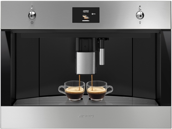 Picture of Smeg CMS4303X built-in fully automatic coffee machine stainless steel/cleansteel