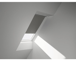 Picture of VELUX blackout blind electric DML FK06 0705S grey, aluminum rail