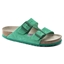 Picture of Birkenstock Arizona soft footbed, suede, COLOUR: Bold Green