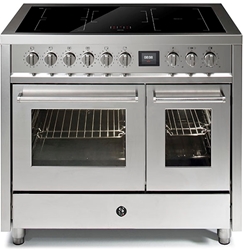 Picture of Steel Enfasi 100, range cooker, 100 cm, multifunction oven, color stainless steel, E10FF-6SS
