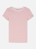 Изображение WOMEN Cotton Stretch Stripe T-Shirt