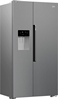 Picture of Beko GN162341XBN side-by-side combination, 91cm wide, 571L, NoFrost, water and ice dispenser, fixed water connection, stainless steel look