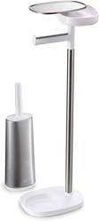 Picture of Joseph Joseph Easy-Store Toilet Roll Holder and Stand + Flex Toilet Brush with Holder Stainless Steel
