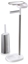 Picture of Joseph Joseph Easy-Store Toilet Roll Holder and Stand + Flex Toilet Brush with Holder Stainless Steel