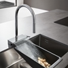 Picture of hansgrohe Aquno Select M81 kitchen mixer 73831000 with pull-out spray, 3jet, sBox, chrome