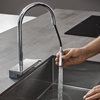 Picture of hansgrohe Aquno Select M81 kitchen mixer 73831000 with pull-out spray, 3jet, sBox, chrome