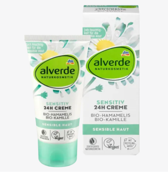 Picture of alverde NATURAL COSMETICS Sensitive face cream, 50 ml