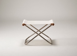 Picture of NYCHAIR X OTTOMAN, Fabric Color: White, Arm Color: Natural