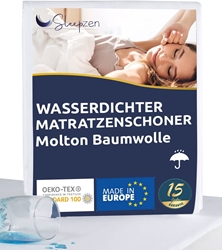 Picture of SLEEPZEN Waterproof Mattress Protector, Molleton 100% Cotton, Size: 60x120cm