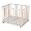 Picture of Sämann playpen 75x100 cm with slip rungs, white/natural