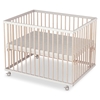 Picture of Sämann playpen 75x100 cm with slip rungs, white/natural