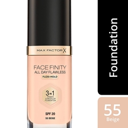 Изображение Max Factor Facefinity All Day Flawless 3-in-1 Foundation in Beige 55