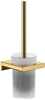Picture of hansgrohe AddStoris toilet brush set 41752990 wall mounting, metal, glass, polished gold optic