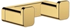Picture of hansgrohe AddStoris double hook 41755990 wall mounting, metal, polished gold optic