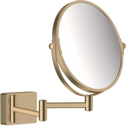 Изображение hansgrohe AddStoris shaving mirror 41791140 wall mounting, brushed bronze