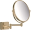 Изображение hansgrohe AddStoris shaving mirror 41791140 wall mounting, brushed bronze