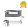 Picture of Kinderkraft NESTE UP Extra Bed, Baby Beds, Side Cot,  with Accessories, Mattress, Lightweight Construction 9 kg, Melange Grey