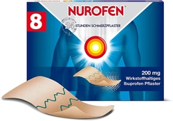 Изображение NUROFEN 24-Hour Pain Plaster for Joint and Muscle Pain Relief Ibuprofen 200 mg Medical Plasters Pack of 8