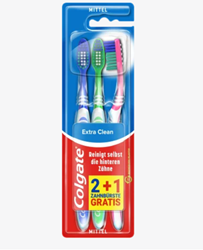 Изображение Colgate  Toothbrush Extra Clean medium (2+1 free), 3 pcs
