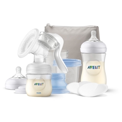 Picture of Philips Avent manual breast pump breastfeeding set SCF430/16 with Natural Motion technology