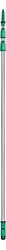 Picture of Unger ED180 OptiLoc Telescopic Pole with Safety Cone, Silver/Green, 3 Pieces, 1.85 m Length