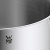 Изображение WMF vegetable soup pot induction 28cm, 0795386030metal lid, saucepan large 14.0l, Cromargan matt stainless steel, uncoated, suitable for ovens, 