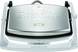 Picture of Breville DuraCeramic Sandwich/Panini Toaster | Café Style Sandwich Maker for 2 Slices | Stainless Steel [VST071X]