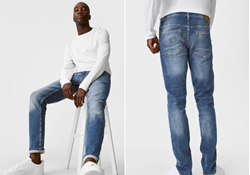 Picture of C&A Slim Jeans - Flex Jog Denim -Color : denim blue,Size W40L32
