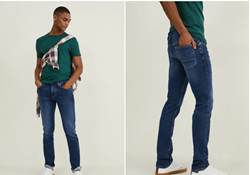Picture of C&A Slim Jeans - Flex Jog Denim -Color : denim dark blue, Size W40L32