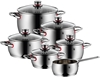 Picture of WMF pot set QUALITY ONE 6-part stainless steel silver-colored