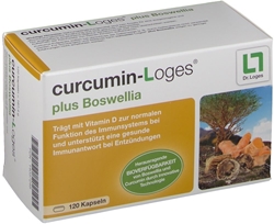 Изображение Curcumin-Loges plus Boswellia - turmeric capsules with incense (120 pcs)