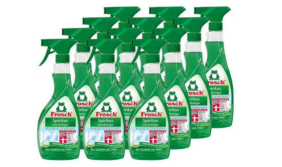 Picture of Frosch Spiritus Glass Cleaner Spray Bottle 500 ml Pack of 12