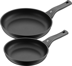 Picture of WMF PermaDur Excellent pan set induction 2-piece, coated frying pan 24 28 cm, aluminum coated, plastic handle with flame protection