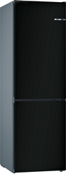 Изображение Bosch KGN39IZEA standing fridge-freezer combination, 368 L, 60 cm wide, Vario Style, VitaFresh, NoFrost, matt black
