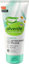 Изображение alverde NATURKOSMETIK  Sensitiv After Shave Pflege Bio-Aloe Vera, Bio-Kamille, 200 ml