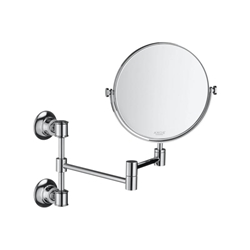 Изображение Hansgrohe AXOR Montreux shaving and cosmetic mirror, 1.7x magnification chrome, 42090000
