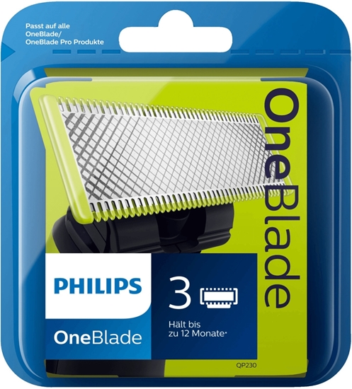 תמונה של 3 יחידות להבים להחלפה, Philips OneBlade QP230/50
