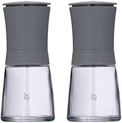 Picture of WMF spice mill set, 2 pieces Transparent - glass - plastic - with ceramic grinder - H 14 cm