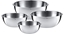 Picture of WMF 4-piece gourmet kitchen bowl set, bowl set, round, stainless stee