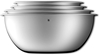 Picture of WMF 4-piece gourmet kitchen bowl set, bowl set, round, stainless stee