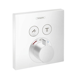 Изображение hansgrohe ShowerSelect trim set 15763700 concealed thermostat, for 2 consumers, matt white