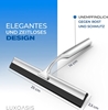 Picture of LUXOASIS Shower Squeegee Set with Adhesive Bracket No Drilling - Stainless Steel 25 cm Wide, Colour: Silver