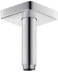 Picture of hansgrohe ceiling connection E 27467000 chrome, rosette, DN 15, G 1/2, length 100 mm