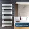Picture of anapont Electric Bathroom Radiator - Curved - White, Size: 1100hx600b