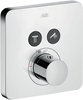 Picture of hansgrohe Axor ShowerSelect Soft Cube 36707000 thermostat, chrome, 2 consumers