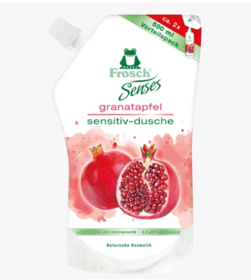 Изображение Frosch Shower gel pomegranate refill pack, 500 ml