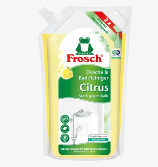 Picture of Frosch Citrus bathroom & limescale cleaner refill pack, 950 ml